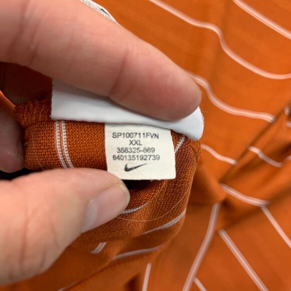Nike Golf Shirt Mens XXL 2XL Spice Orange Performance Polo Encanterra Golf Club - Picture 10 of 12